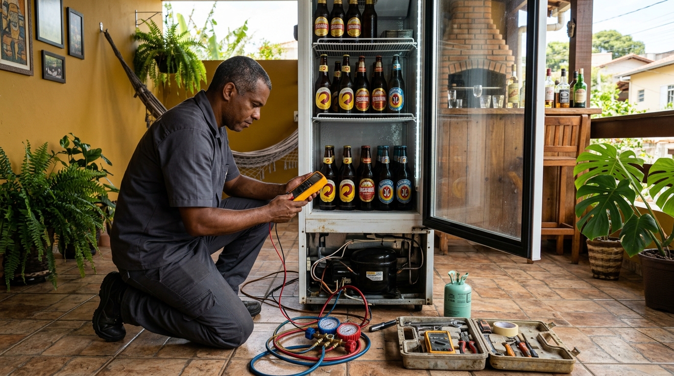 Reparo de Cervejeira Residencial em Jundiaí‑SP